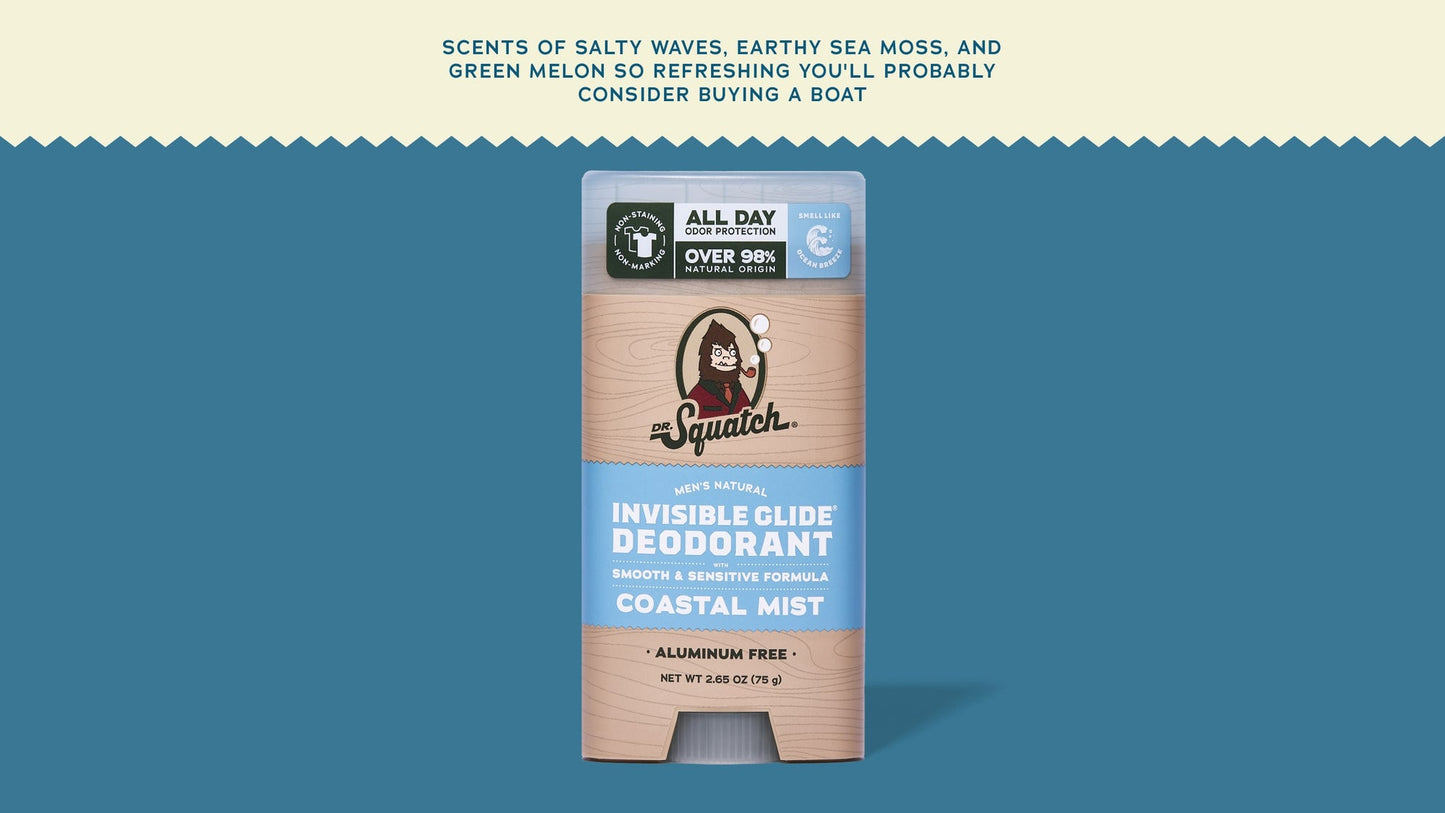 COASTAL MIST INVISIBLE GLIDE DEODORANT