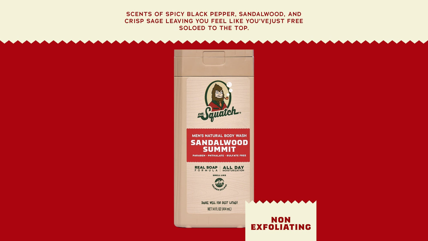 14 OZ SANDALWOOD SUMMIT BODY WASH