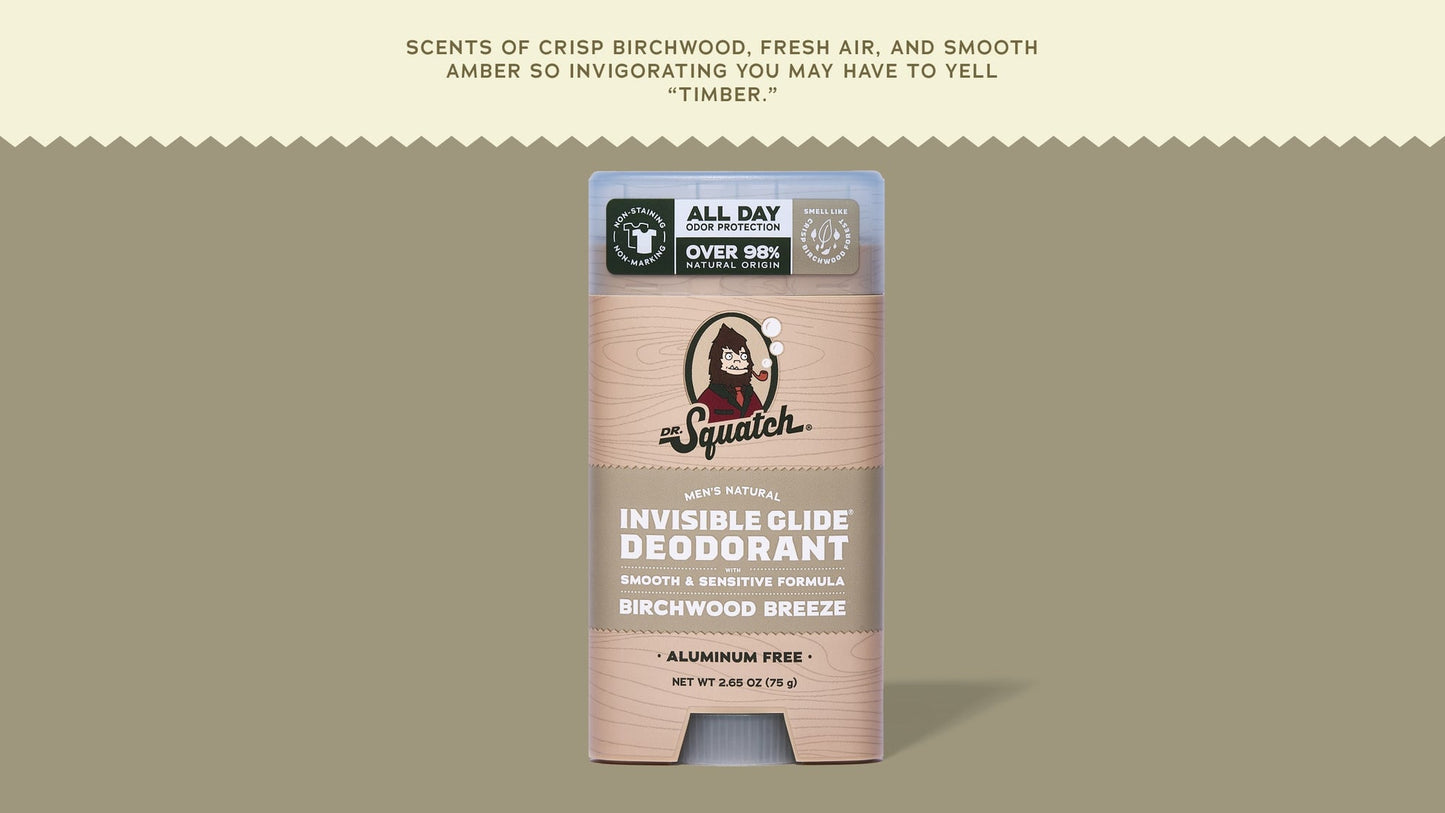 BIRCHWOOD BREEZE INVISIBLE GLIDE DEODORANT