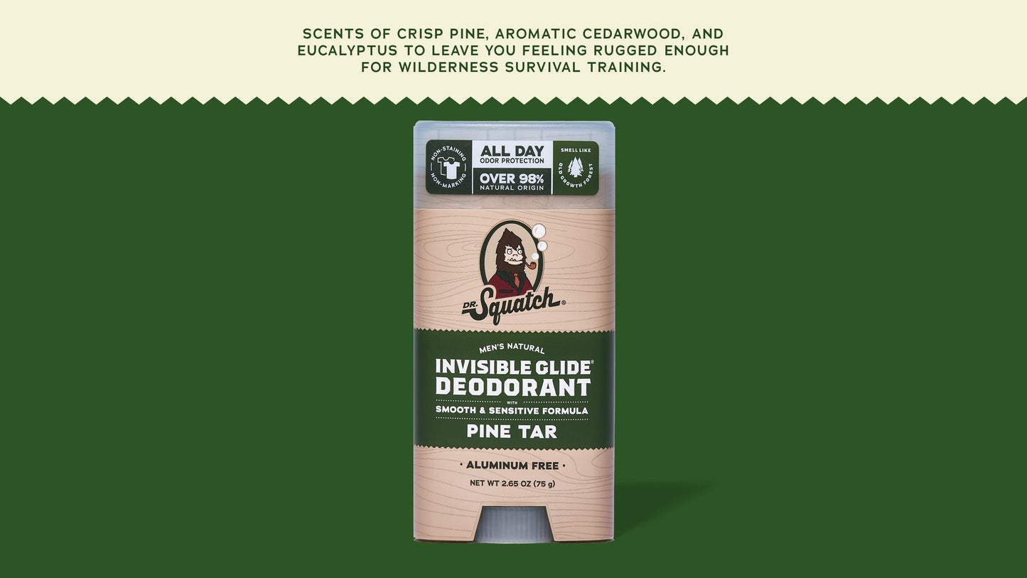 PINE TAR INVISIBLE GLIDE DEODORANT