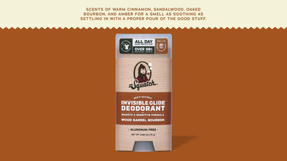 WOOD BARREL BOURBON INVISIBLE GLIDE DEODORANT